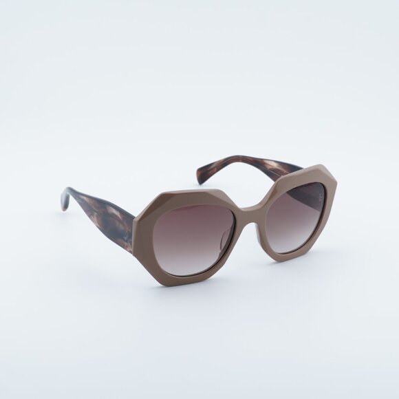 Rag & Bone RNB1091/G/S 009Q HA Sunglasses Brown Geometric Frame, Brown Lenses - Picture 7 of 10
